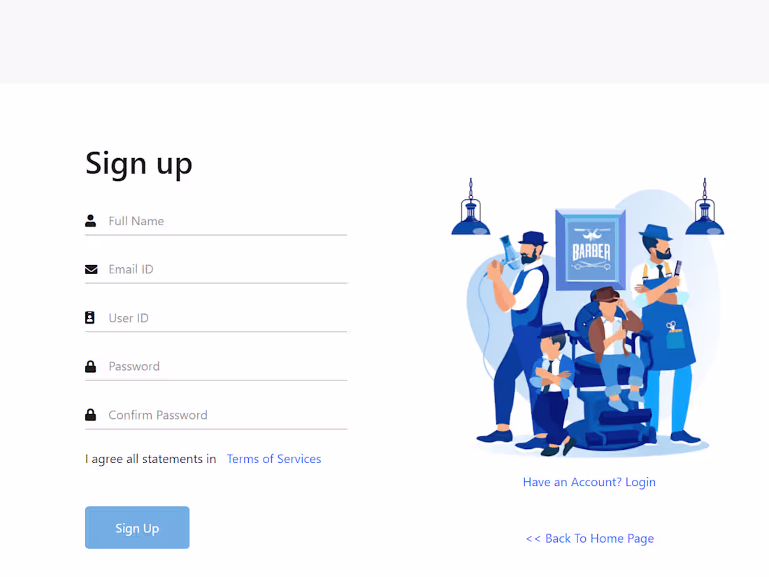 Cover image for Barber Shop ERP