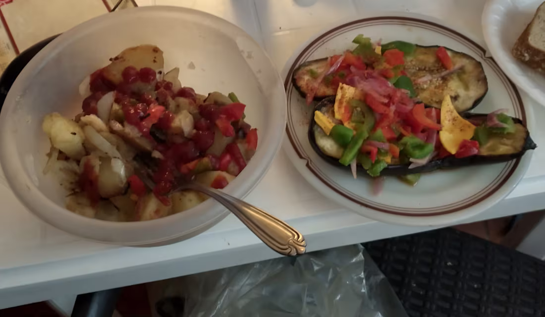 Cover image for Eggplant Tacos and Hot Spicy Potatoes