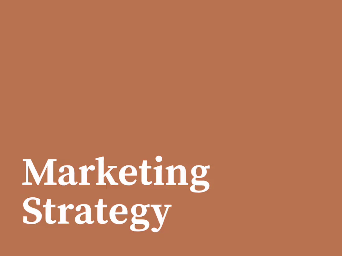 Cover image for Marketing Strategy