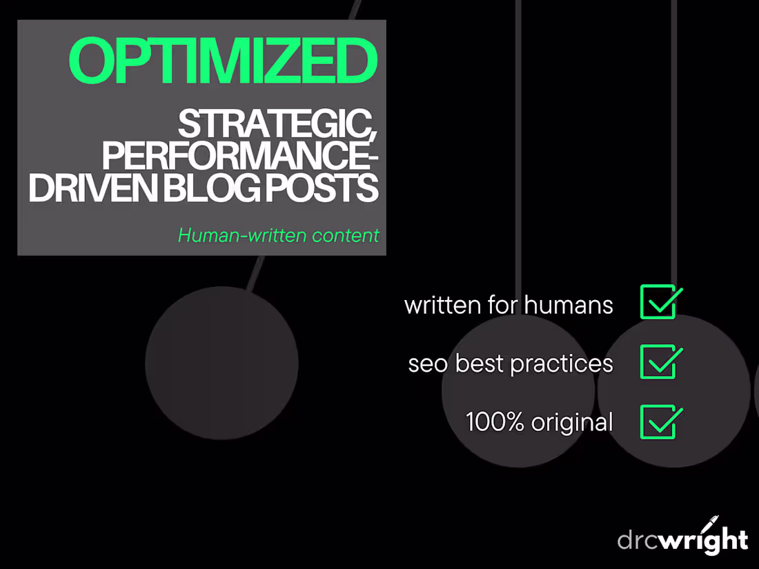 Cover image for Optimized—Strategic, Performance-Driven Blog Posts