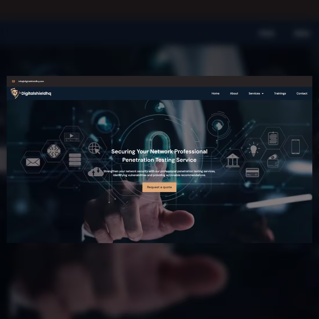 Cover image for Website design Digital shield hq