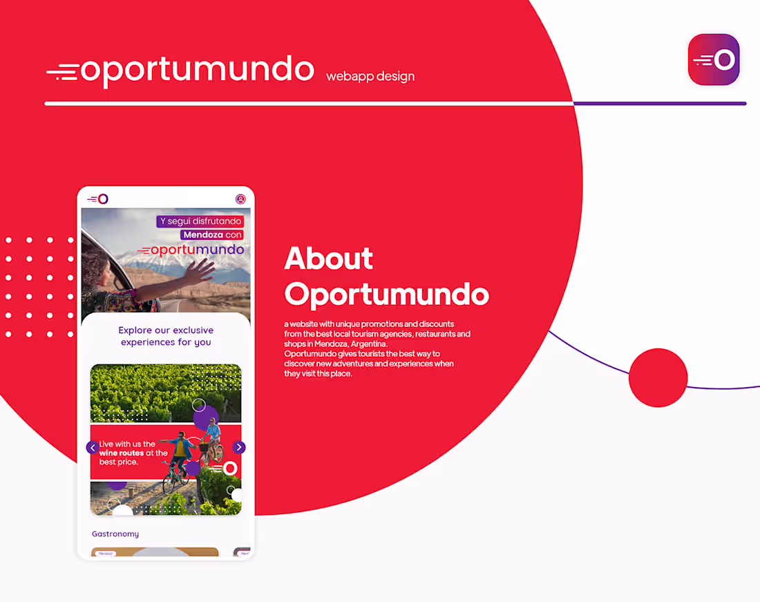 Cover image for Oportumundo - web app ui design :: Behance