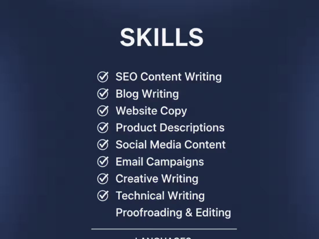Cover image for  Content Writer |Blog Posts |Product Descriptions |Creative Copy