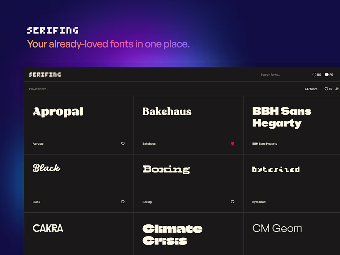Cover image for Serif.ing (https://Serif.ing) is the tool