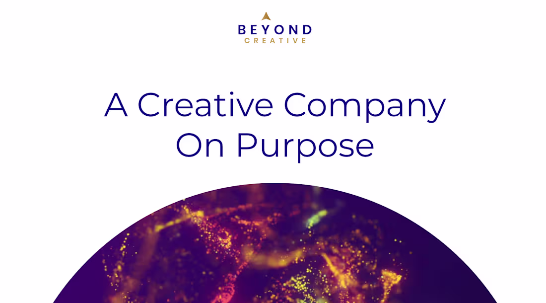 Cover image for Beyond Creative | A Creative Company On Purpose | Scott M. Curr…
