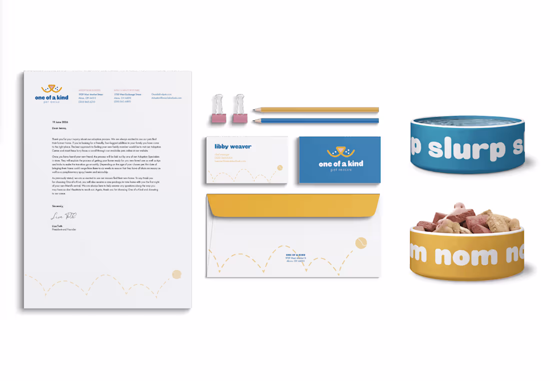 Cover image for One of a Kind Pet Rescue Branding