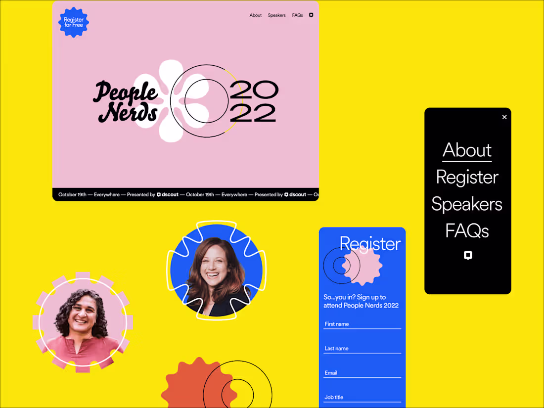 Cover image for A UX Conference Event Site That Pops