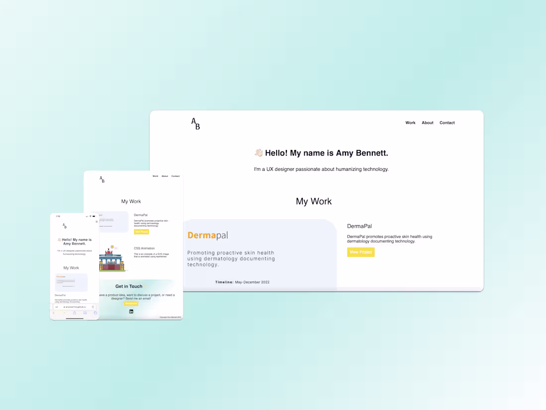 Cover image for A portfolio site created using HTML,CSS, and JavaScript