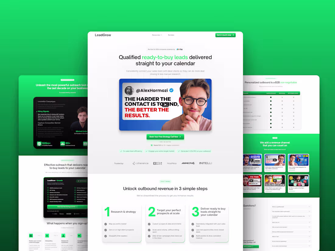 Cover image for LeadGrow Website: Framer Development