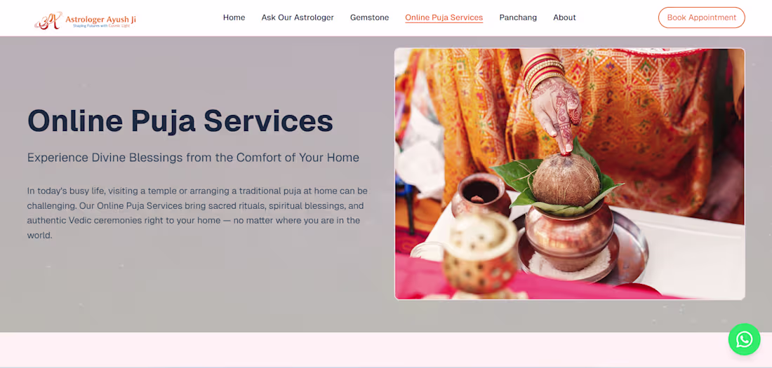 Cover image for Astrologer Ayush Ji – Personal