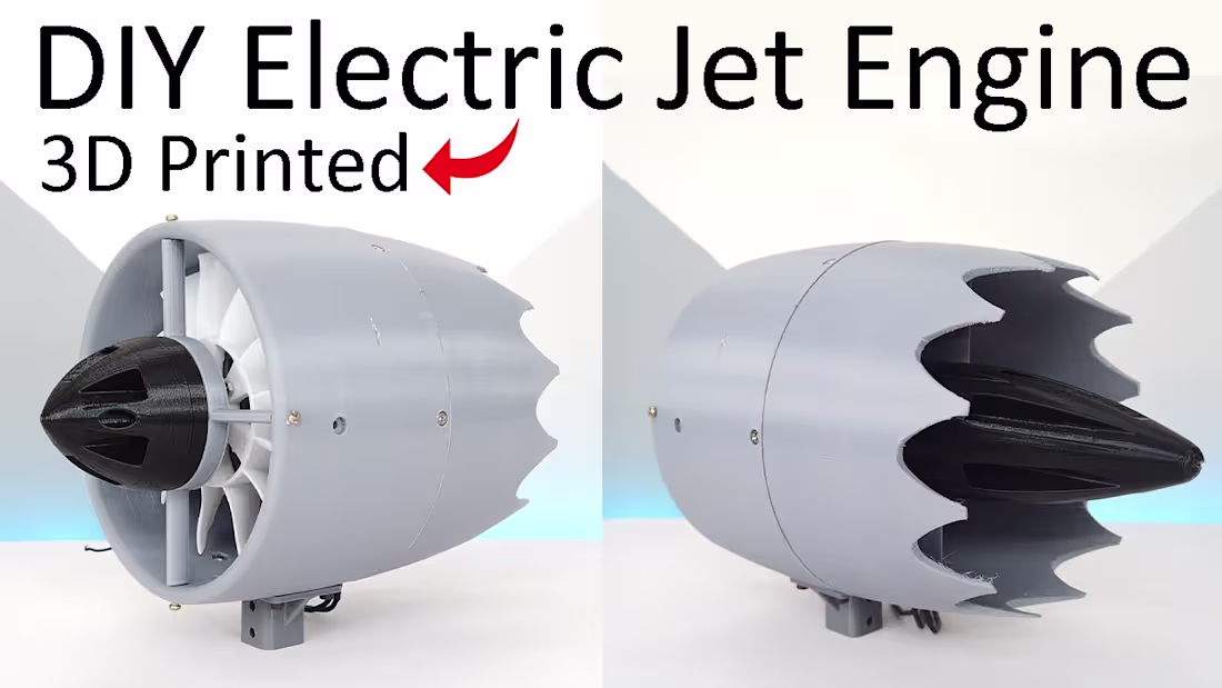 Cover image for How I have made an Electric Jet Engine | 120 mm diameter | 3D p…