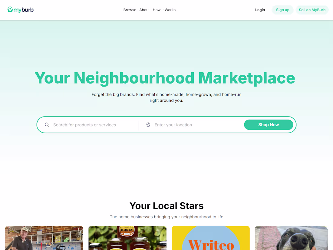 Cover image for MyBurb is a local discovery