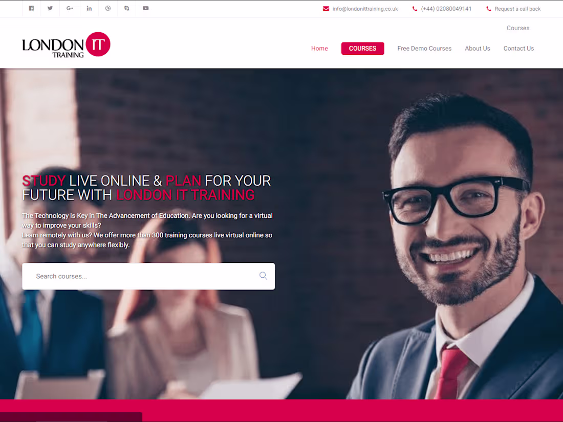 Cover image for LONDON IT TRAINING, Leading IT Certification Training Courses P…