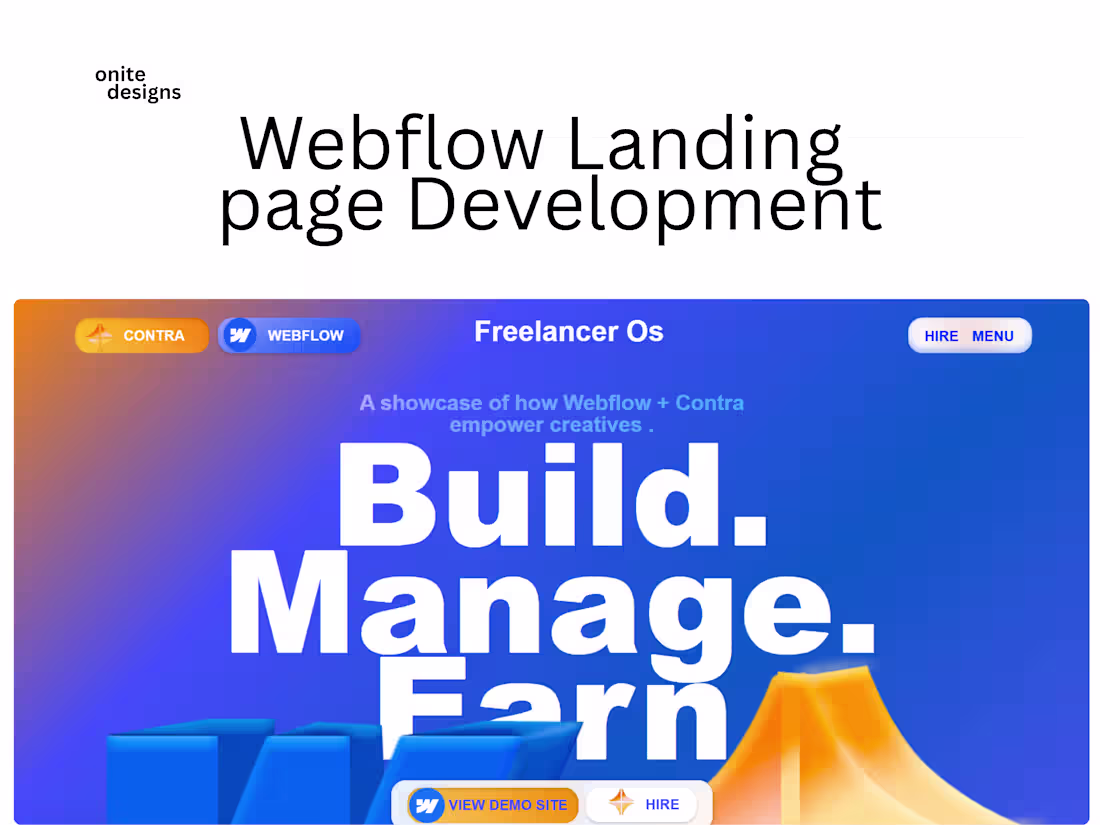 Cover image for Webflow Landing Page Development