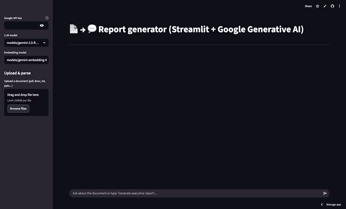 Cover image for AI-Powered Document Parsing and Reporting Tool