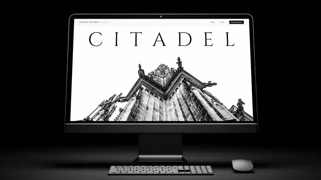 Cover image for Tattoo Studio Website Design - Citadel Studios