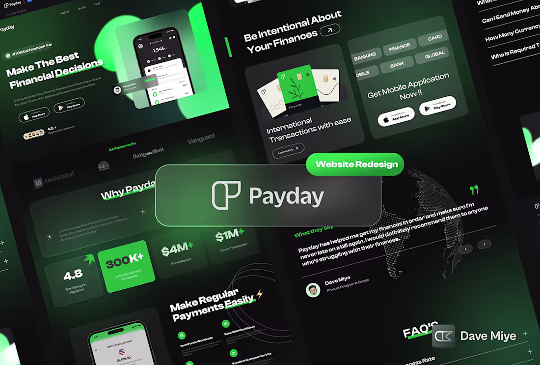 Cover image for Payday Website Redesign- A comprehensive UX Case-study :: Behan…