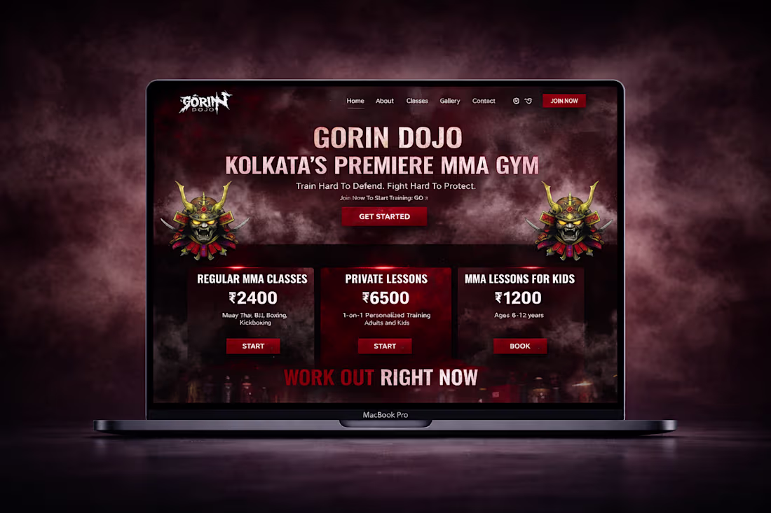 Cover image for WordPress Website for an MMA Gym