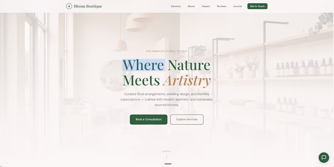 Cover image for Client Website - Bloom Boutique
Built