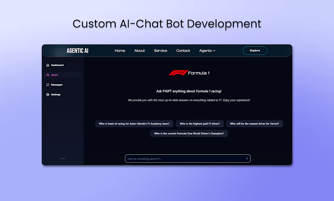 Cover image for Custom AI Chatbot Development