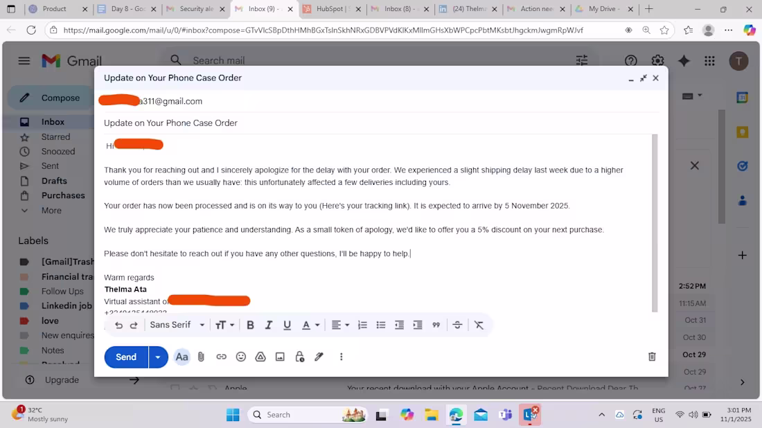 Cover image for Email Management / Customer Service