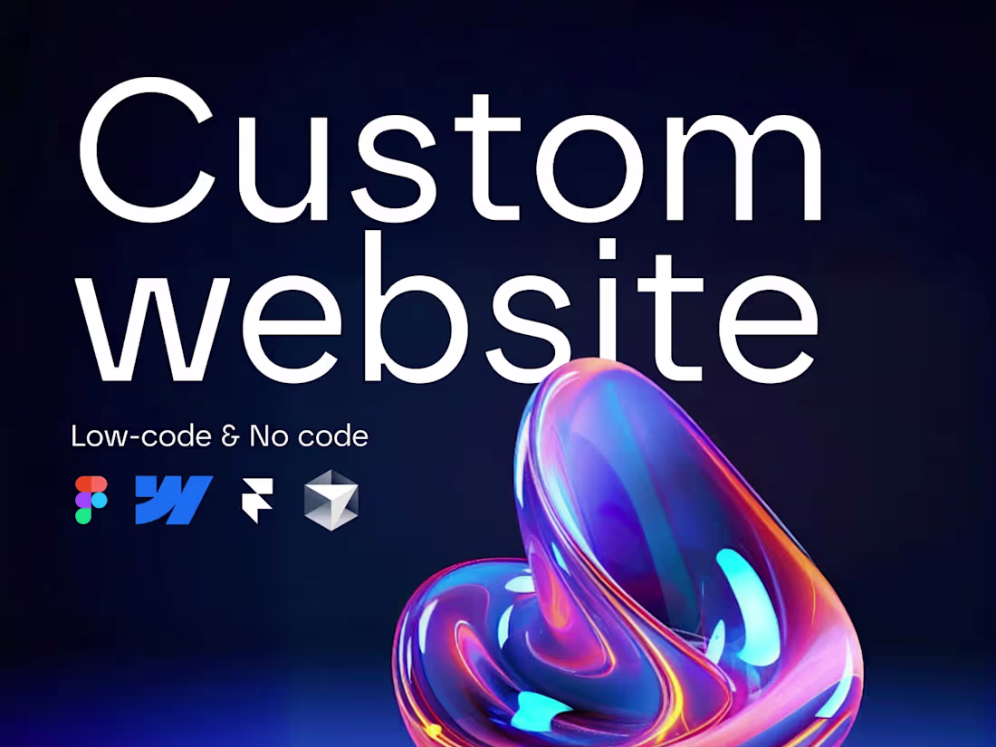 Cover image for Custom Low-code and no-code websites