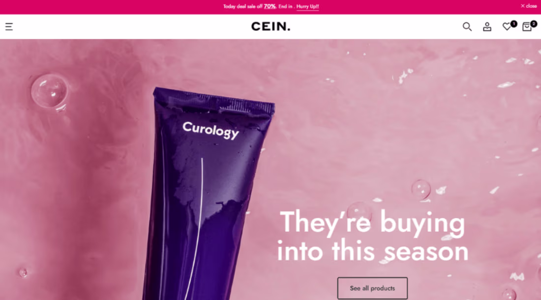 Cover image for Modern Skincare E-commerce Website