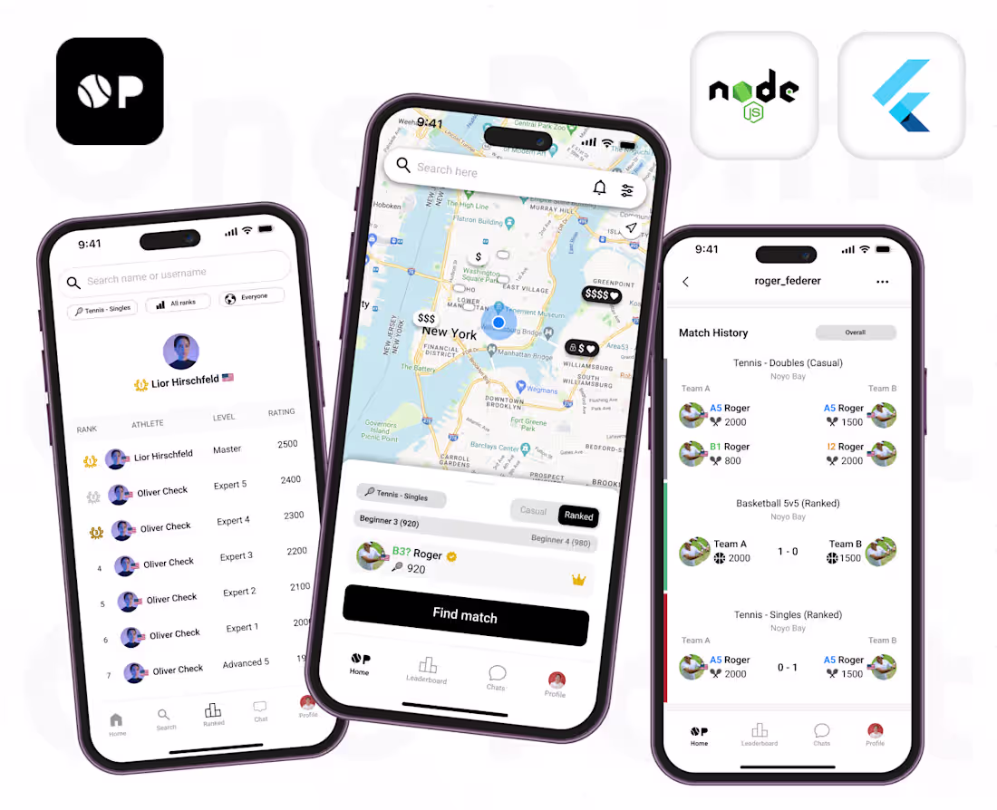 Cover image for One Point - Connect with Different Sports person