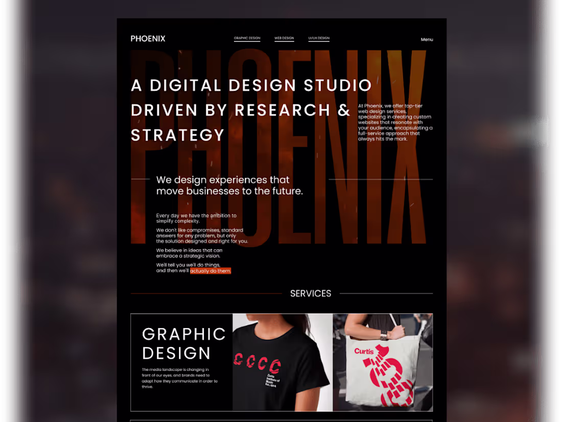 Cover image for An engaging and snazzy Landing Page for your Design Agency