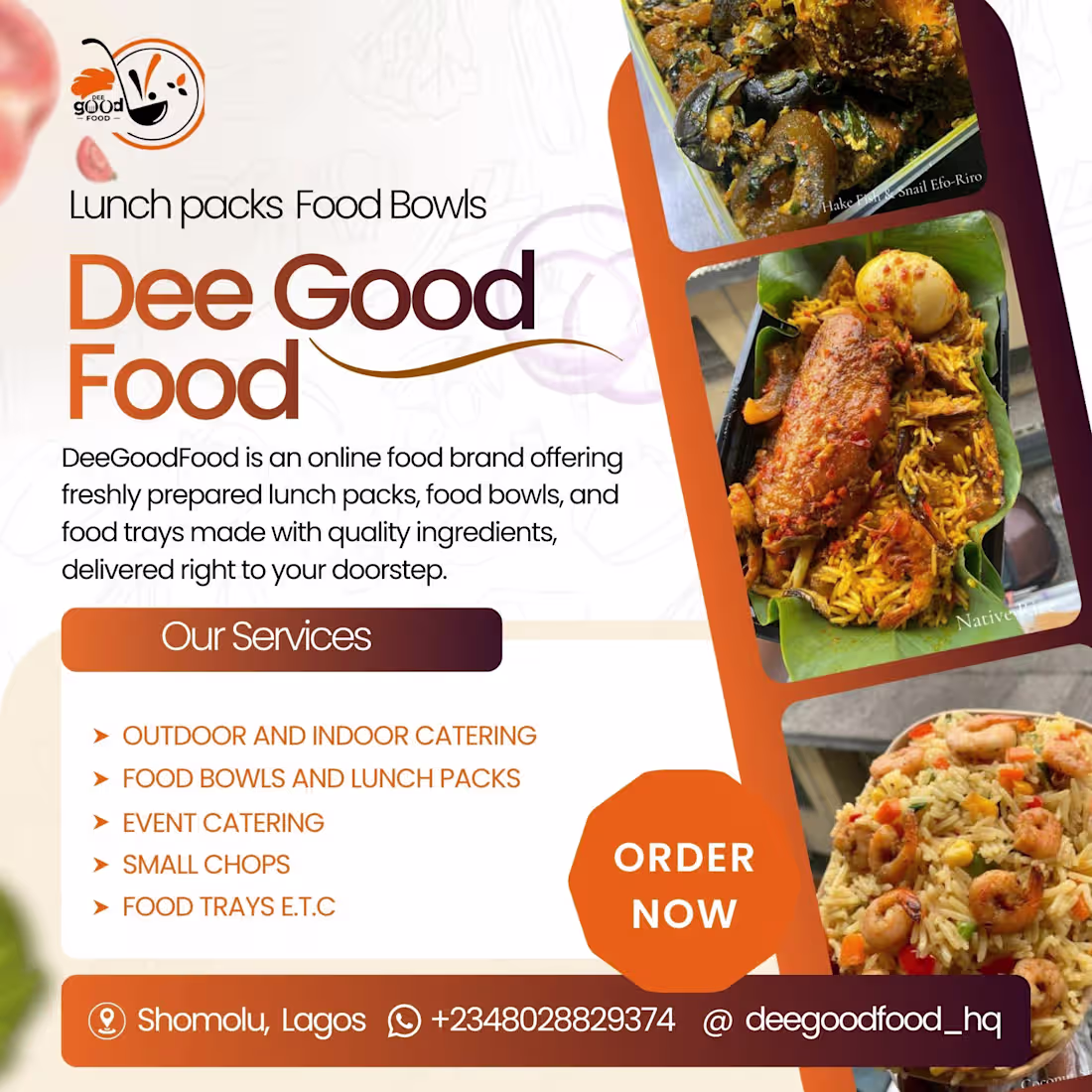 Cover image for Food Brand Promotional Flyer, Dee