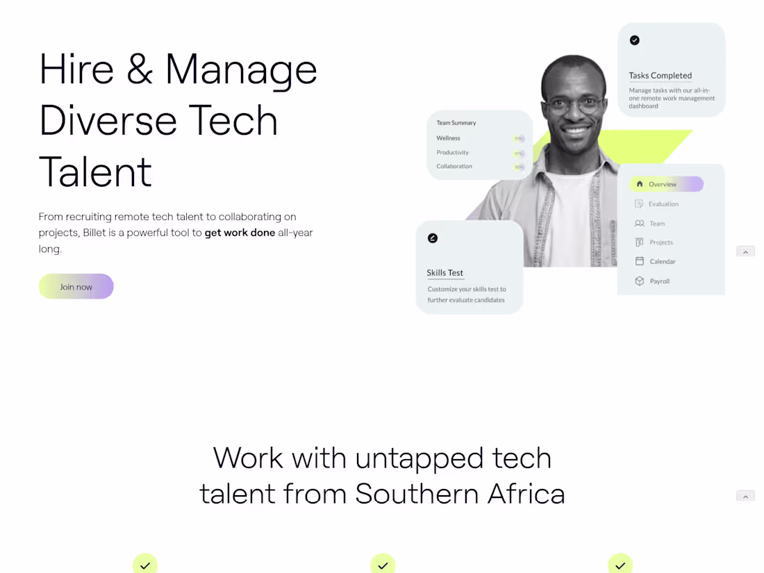 Cover image for Billet - Matching Technologist’s with opportunities