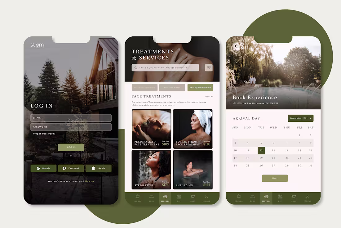 Cover image for Spa App Design