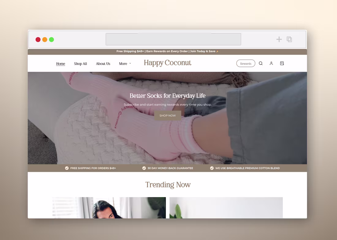 Cover image for E-commerce Website Development for Happy Coconut Club