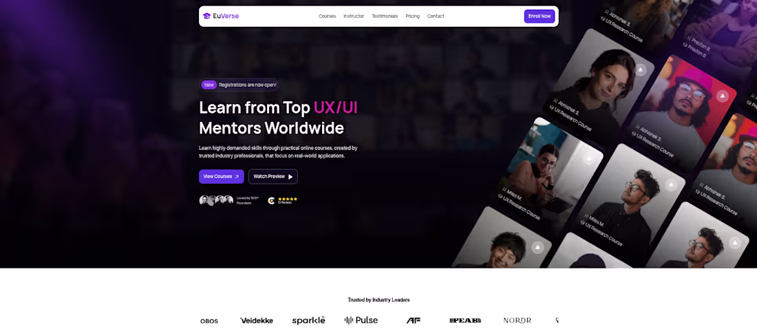 Cover image for EuVerse - Education Website Template