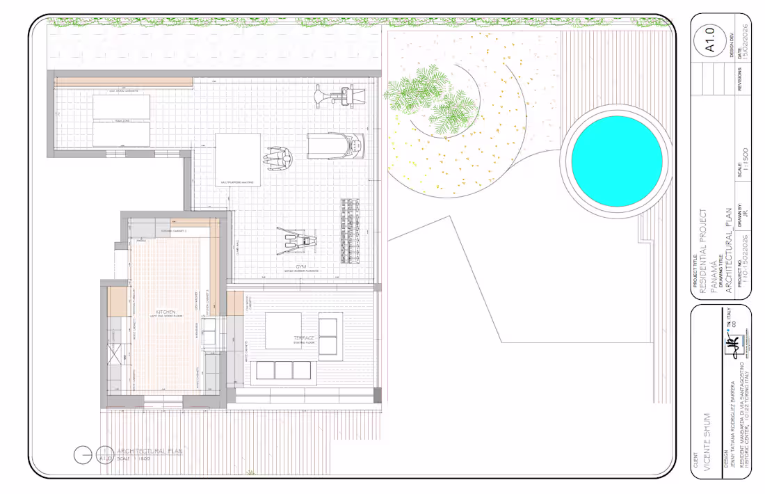 Cover image for Residential architectural project developed through