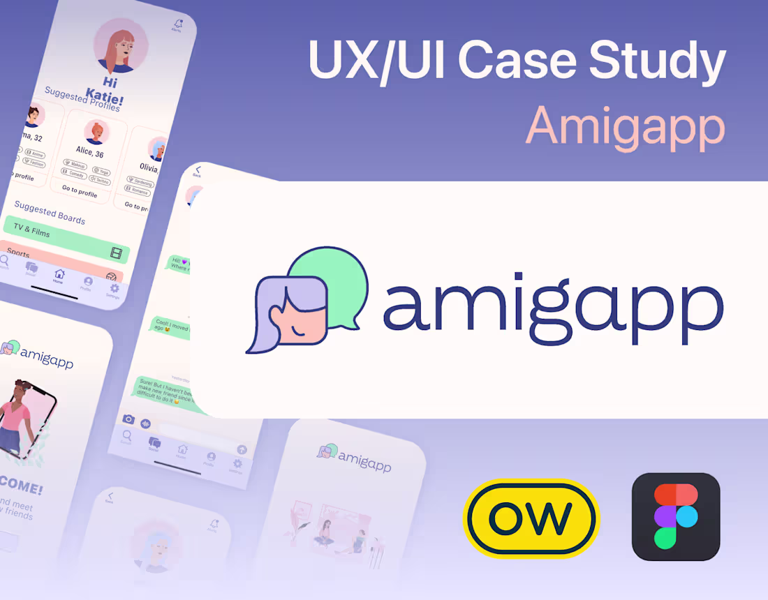 Cover image for amigapp: UX/UI App Case Study