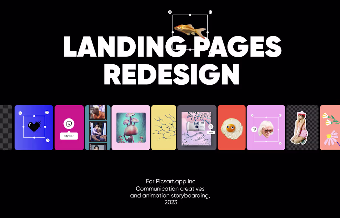 Cover image for Landing pages – Picsart 