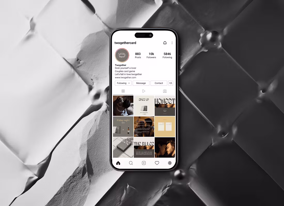 Cover image for Lifestyle couples card game | Brand Identity Design