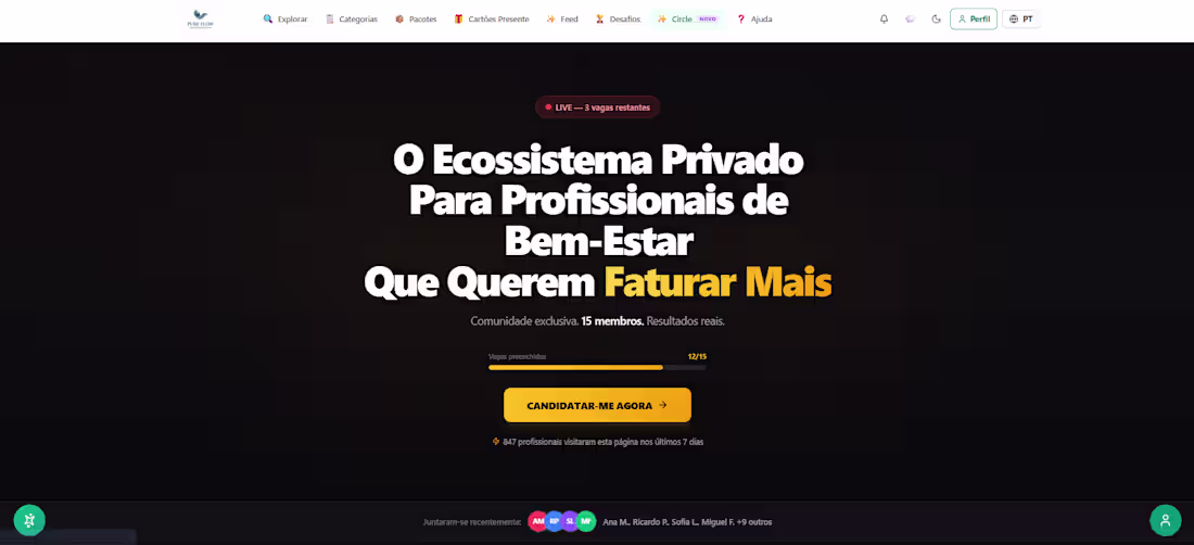 Cover image for PureFlow Circle:  Exclusive Community