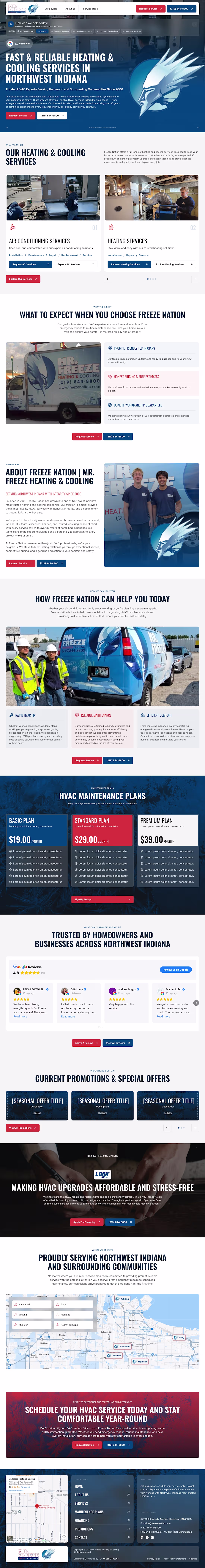 Cover image for Freeze Nation Webflow Development Project