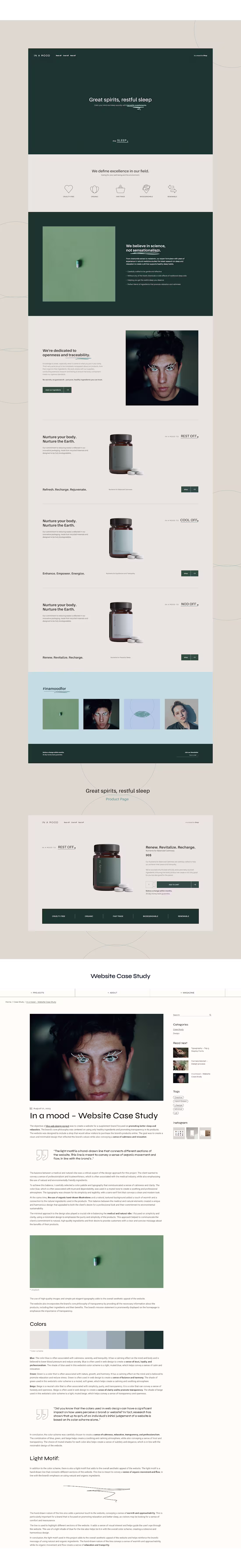 Cover image for In a mood – Health suplements store