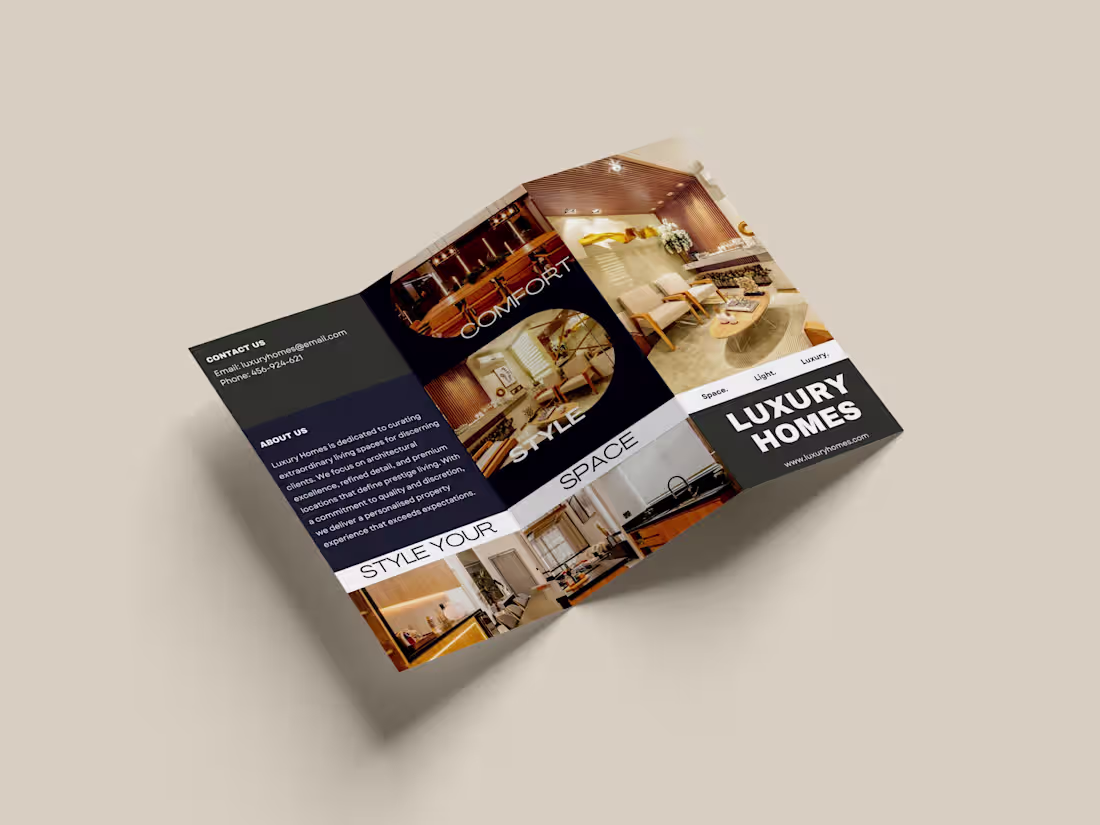 Cover image for Working on a brochure design