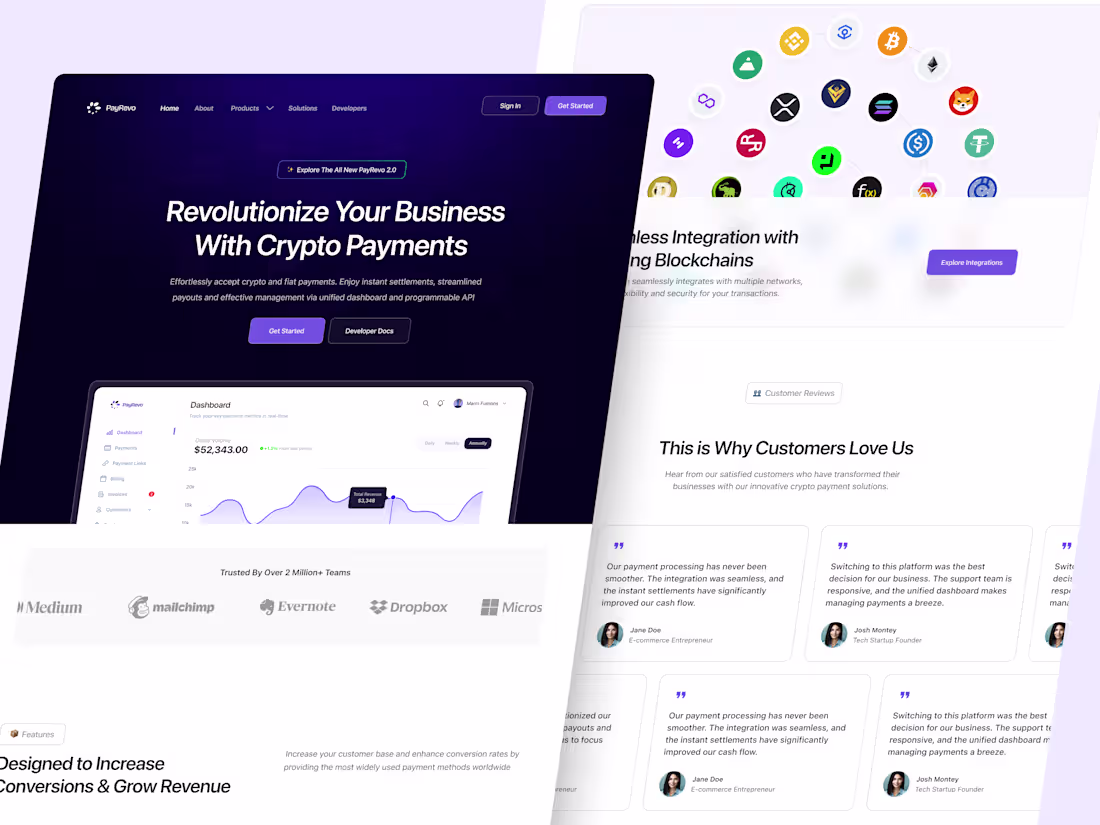 Cover image for Payrevo - Website Design and Framer Development