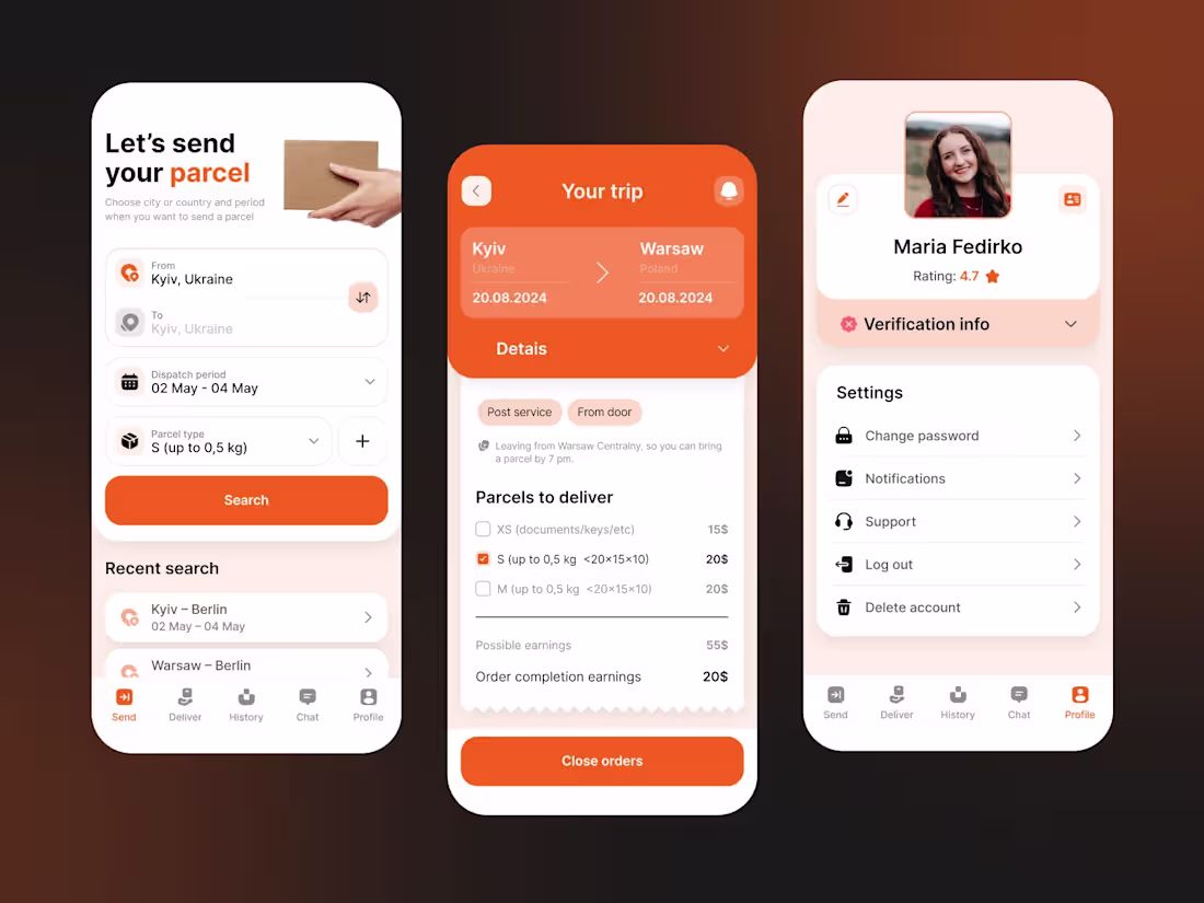 Cover image for Upost / Branding & App Design 📦🌍