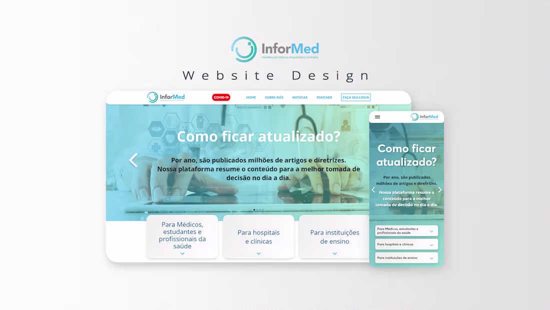 Cover image for InforMed Website | UI Design