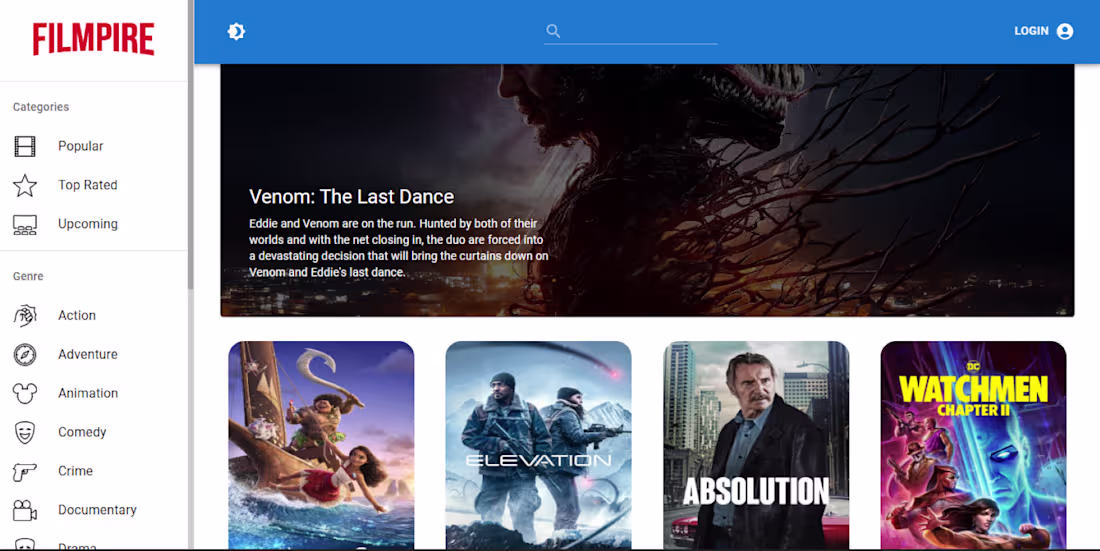 Cover image for Filmpire - Movie App