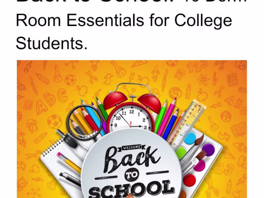 Cover image for Walmart Dorm Room Essentials