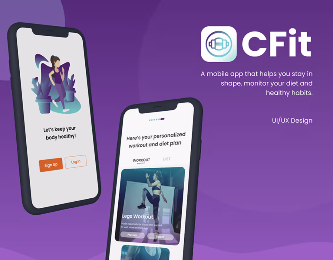 Cover image for CFit - Workout and Diet Program App