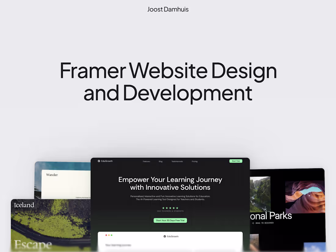 Cover image for Framer Website Design and Development