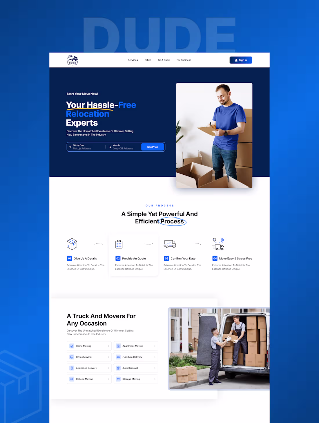 Cover image for Logistics Moving Website